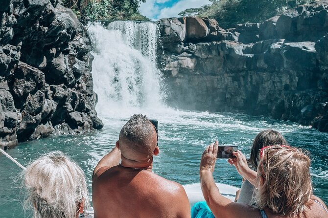 5 island tour all inclusive with Ile aux cerfs and snorkeling - GRSE Waterfall Stop: Quick Views, Good Photo Timing
