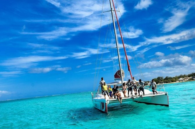 Catamaran Adventure Full Day: Ile aux cerfs,GRSE Waterfall,Snorkeling &BBQ Lunch - A Morning Catamaran Day From Trou dEau Douce
