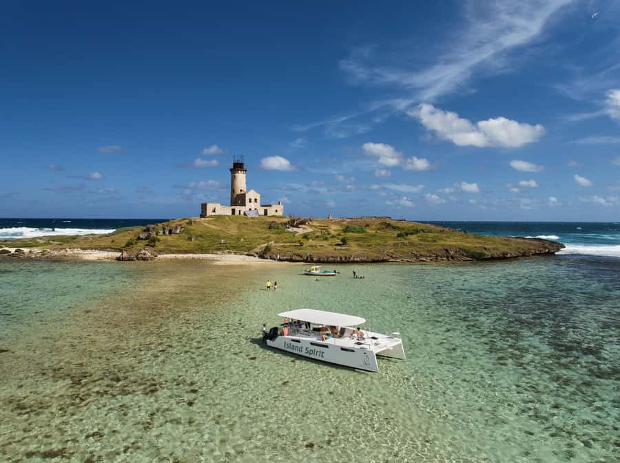 Catamaran Mauritius: South East 5 Islands Catamaran Cruises - Ile aux Cerfs: The Best Part for Swimming and Snorkeling