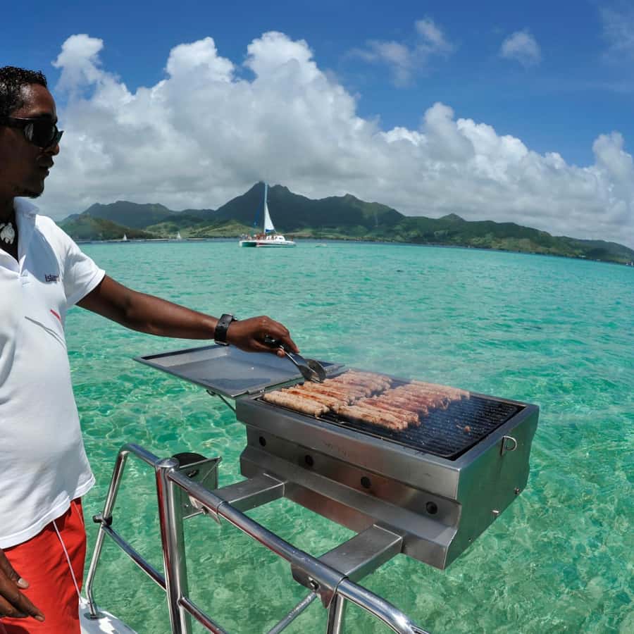 Catamaran trip to Ile Aux Cerfs With Two Way Transportation - Île aux Cerfs day mode: unlimited barbecue lunch and built-in swimming