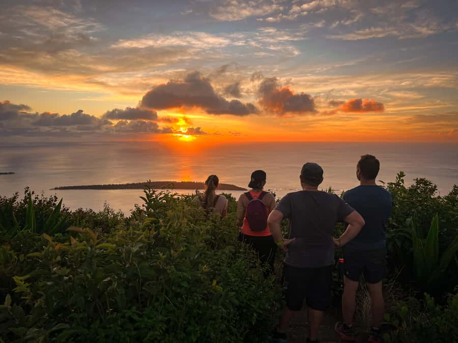 Chamarel: Sunset Mountain Hike - The views: forest, the sea, and a sky that keeps changing