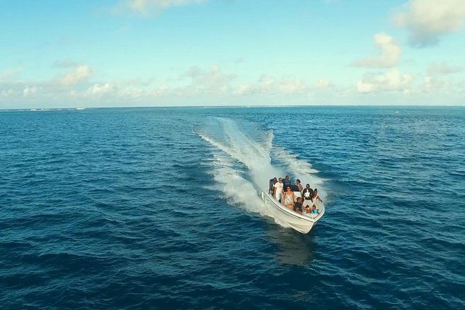 Ile aux Cerf: Speed boat with Parasailing & Tube Riding and Lunch - From pickup to Trou d’Eau Douce, you start with momentum