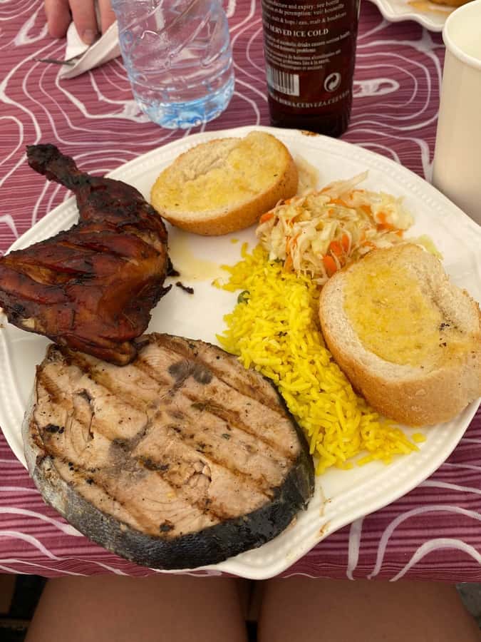 Ile Aux Cerfs: Catamaran Cruise, island, waterfalls, Lunch - BBQ Lunch on Board: Easy Fuel While You’re Still in Vacation Mode