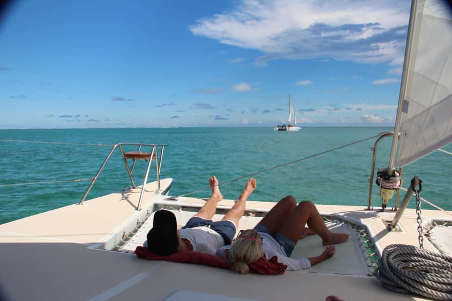 Ile Aux Cerfs Catamaran Cruise sailing from Mahebourg - Group Feel and Practical Comfort on a 7-Hour Sail