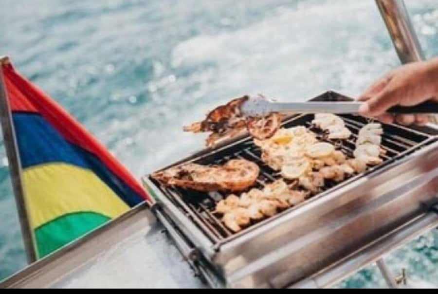 Ile Aux Cerfs Catamaran Cruise with Pick-up/Drop-off & Lunch - The BBQ lunch onboard: where the value hides