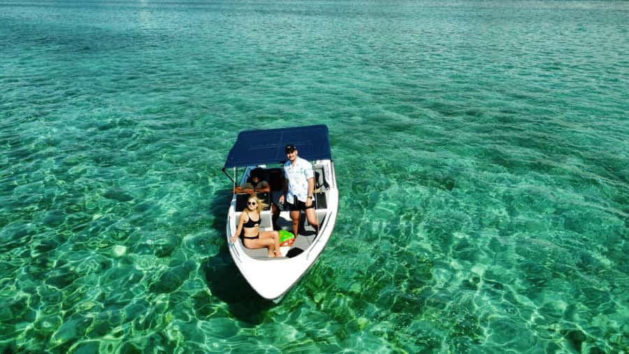 Mauritius 5 Islands Hopping Tours - PRIVATE BOAT - Grand River South East: photo stop and a real monkey moment with banana