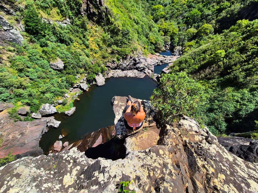 Mauritius-7 waterfalls short loop - Tamarind Falls Stop: Where the Hike Turns Into Waterfall Time