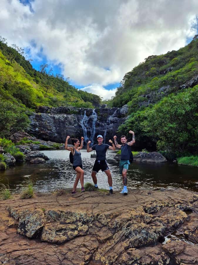Mauritius-7 waterfalls short loop - Swimming and Cliff Jumping: When You Actually Use Those Skills