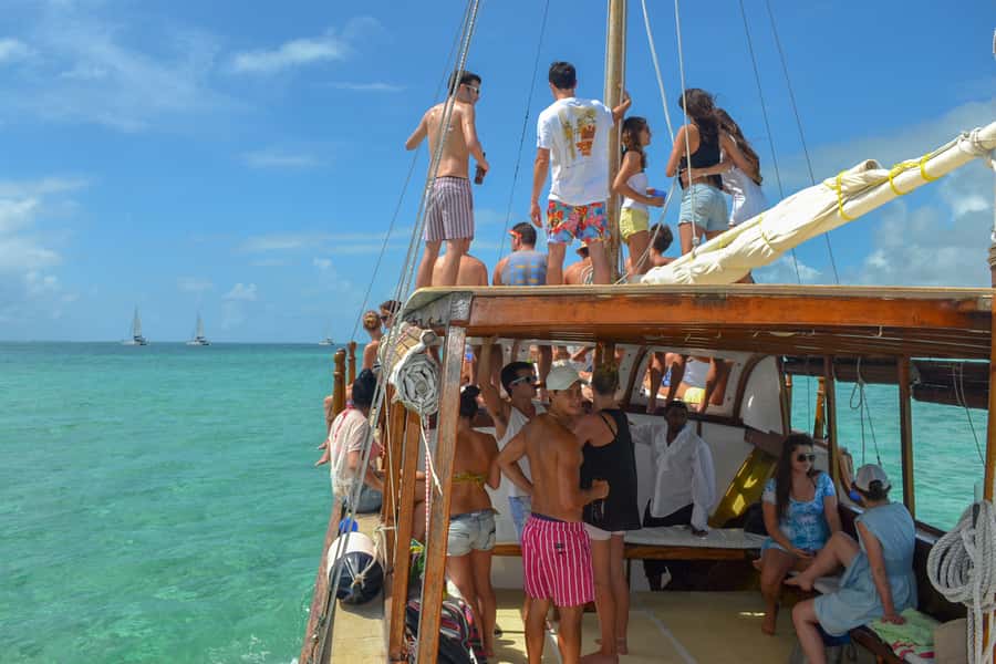 Mauritius: Boat trip to Ile aux Cerfs with Lunch/waterslide - Grand River South East Swim and the River Boat Segment