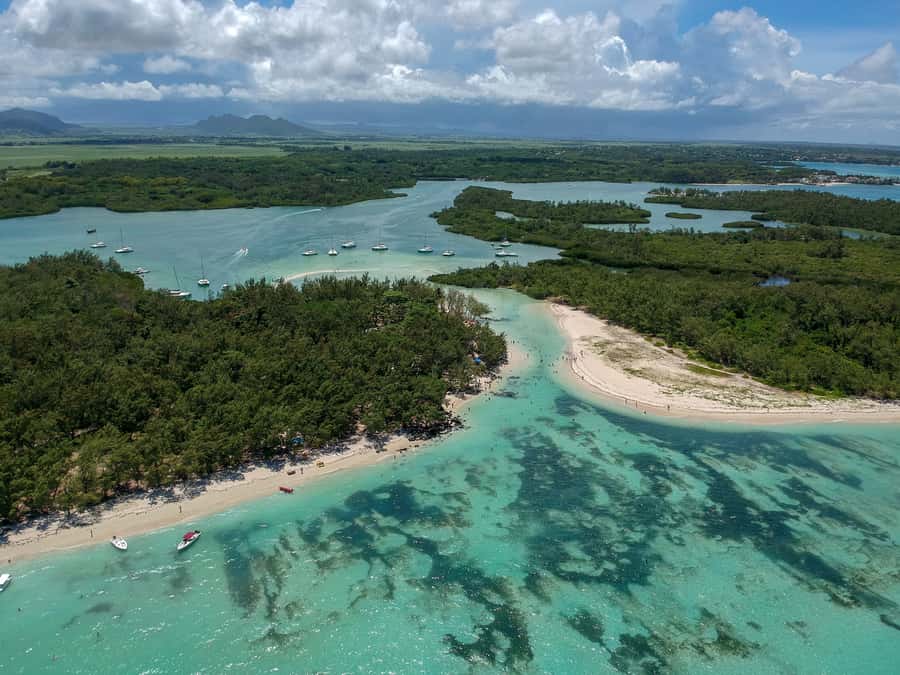 Mauritius: Boat trip to Ile aux Cerfs with Lunch/waterslide - Waterslide Fun on a Catamaran: The Part Everyone Remembers