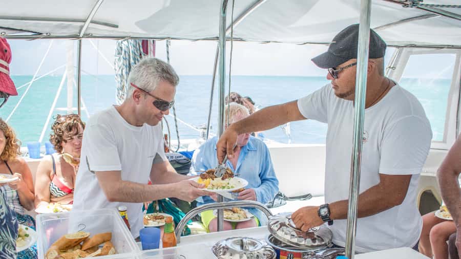 Mauritius: Catamaran Day Cruise to lle aux Cerfs with Lunch - BBQ lunch onboard: the value part of the day
