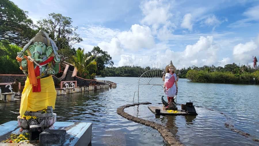 Mauritius: Chamarel 7 Colours & Waterfalls, South-West Tour - Grand Bassin Hindu Temple and Ganga Talao, sacred calm with cultural meaning