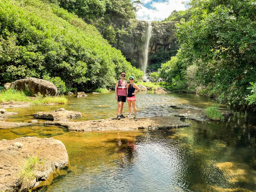 Mauritius: Exploring the Tamarind Falls with a Guide - Rainforest Start, River Crossing, and Bird Spotting on the Way In