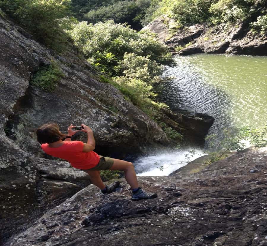 Mauritius: Tamarind Falls Guided Hike with Swim and Lunch - The steep descent to waterfall one, and your 7-meter jump option
