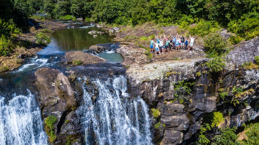 Mauritius: Tamarind Falls Highlights 3-Hour Hiking Trip - Entering the canyon, first waterfalls in about 30 minutes