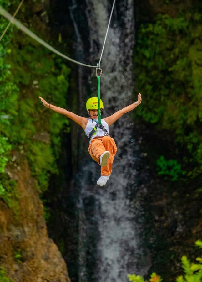 Mauritius: Vallé Advenature Park: Waterfall Zipline - The Views Over Cascading Water: Why This Zipline Works