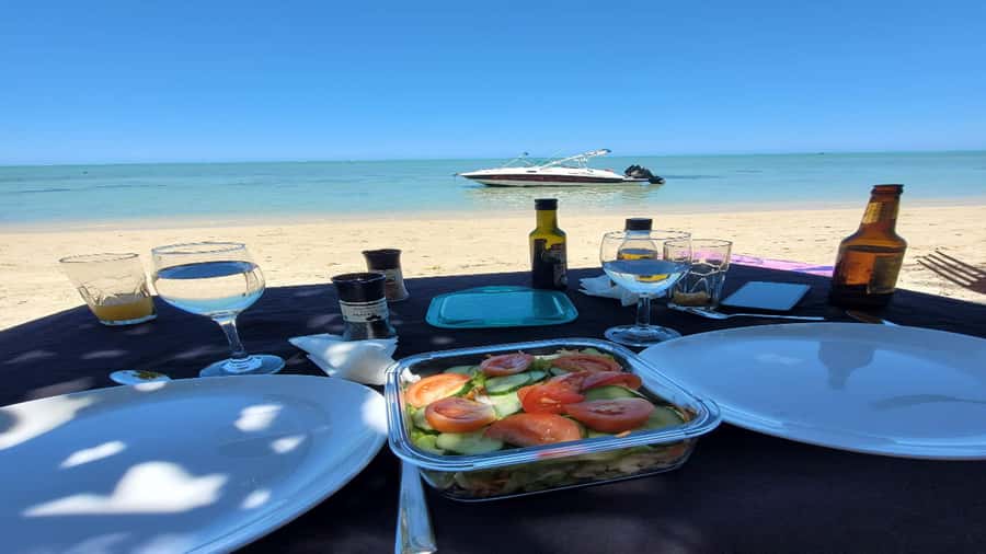 Private Île aux Bénitiers Boat: Dolphin Snorkeling & Lobster - Drinks, skipper attention, and the VIP feel that you actually notice