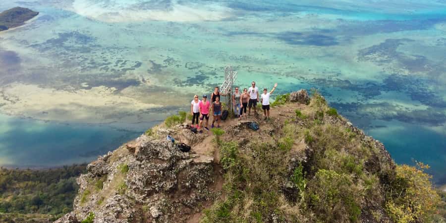 PRIVATE LeMorne Mountain Picturesque Hike-UNESCO Recognised - Your hike route, from the north west base to scrambling climbs