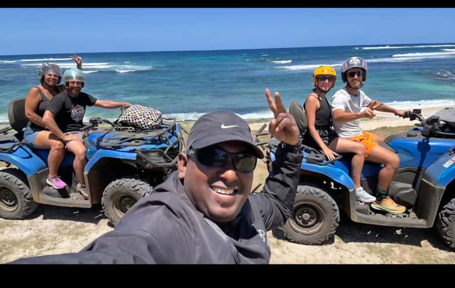 South of Mauritius: Quad Bike Tour - La Cambuse swimming stop: the reward for the dust
