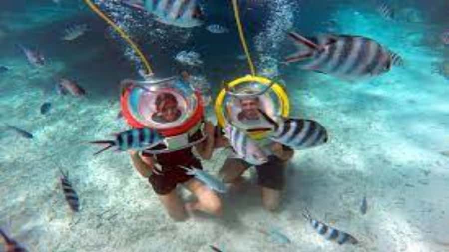 Walking under the sea in Mauritius with transfer - Walking on the Mauritius lagoon floor at Belle Mare